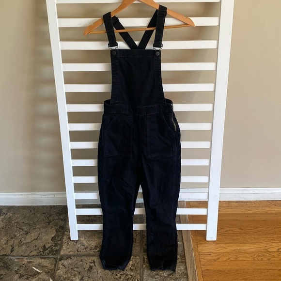 Madewell Denim Lunar Wash Skinny Denim Overalls XS - Picture 4 of 15